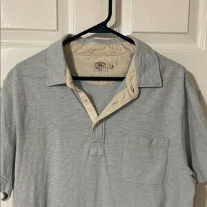 Faherty Men's Light Blue Polo Shirt